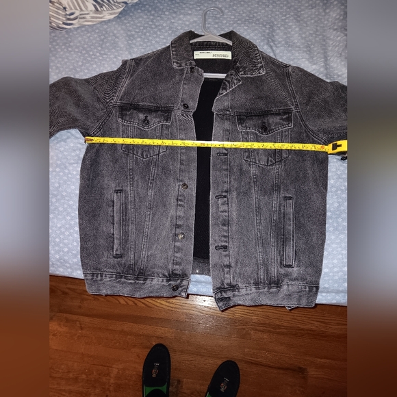 2018 Off White Black Denim Jacket - Picture 9 of 12